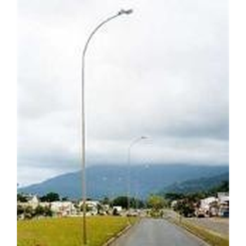 Poste Curvo Simples Engastado Poste Curvo Simples Engastado